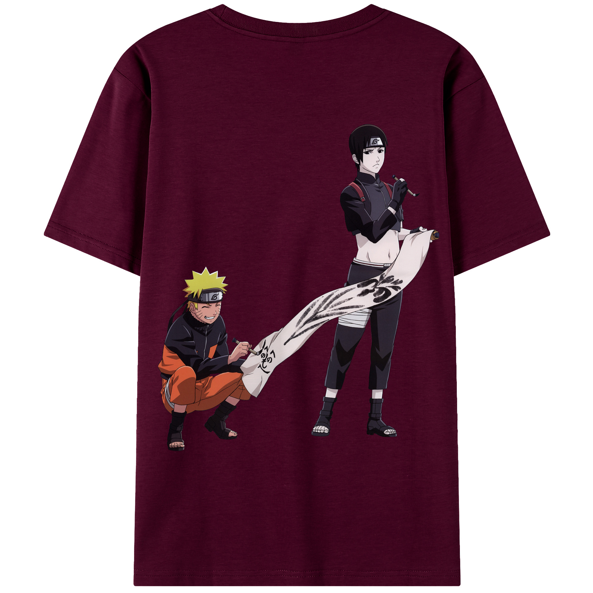 （画像用） NARUTO -ナルト- うずまき ナルト Uzumaki Naruto レディース半袖Tシャツ(バックプリント)